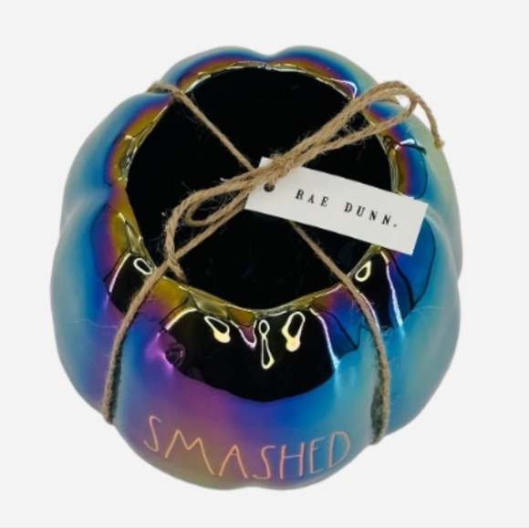 Rae Dunn Smashed Tall Pumpkin Planter With Luster Finish Artisan Collection - Picture 2 of 5